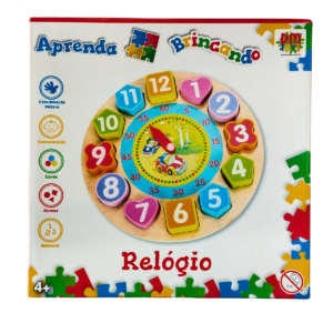 Relógio educativo MDF